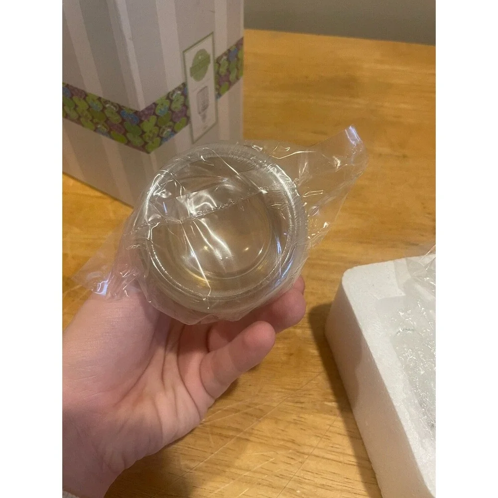 Scentsy‎ GEO PLUG IN Glass Wall Wax Warmer Mini Night Lite Discontinued NIB